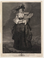 KG 17773
<br/>
Vrouw van Rubens, staande in een lanschap
<br/>
<em>Chambars, Thomas (1724 - 1789)</em>